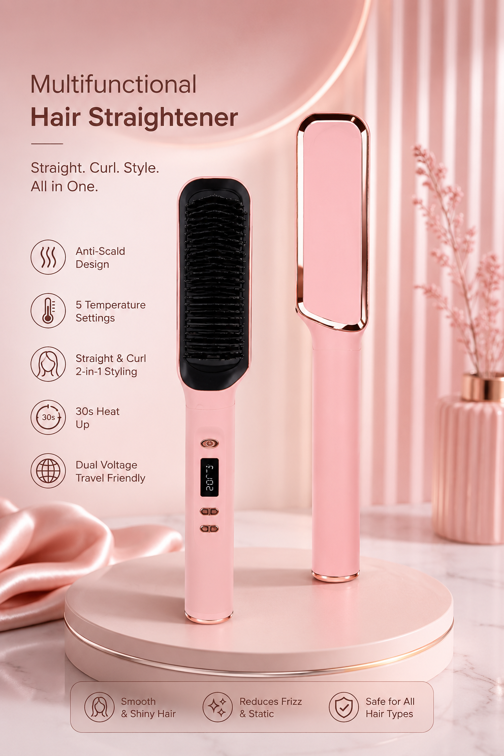 Multifunctional Hair Straightener
