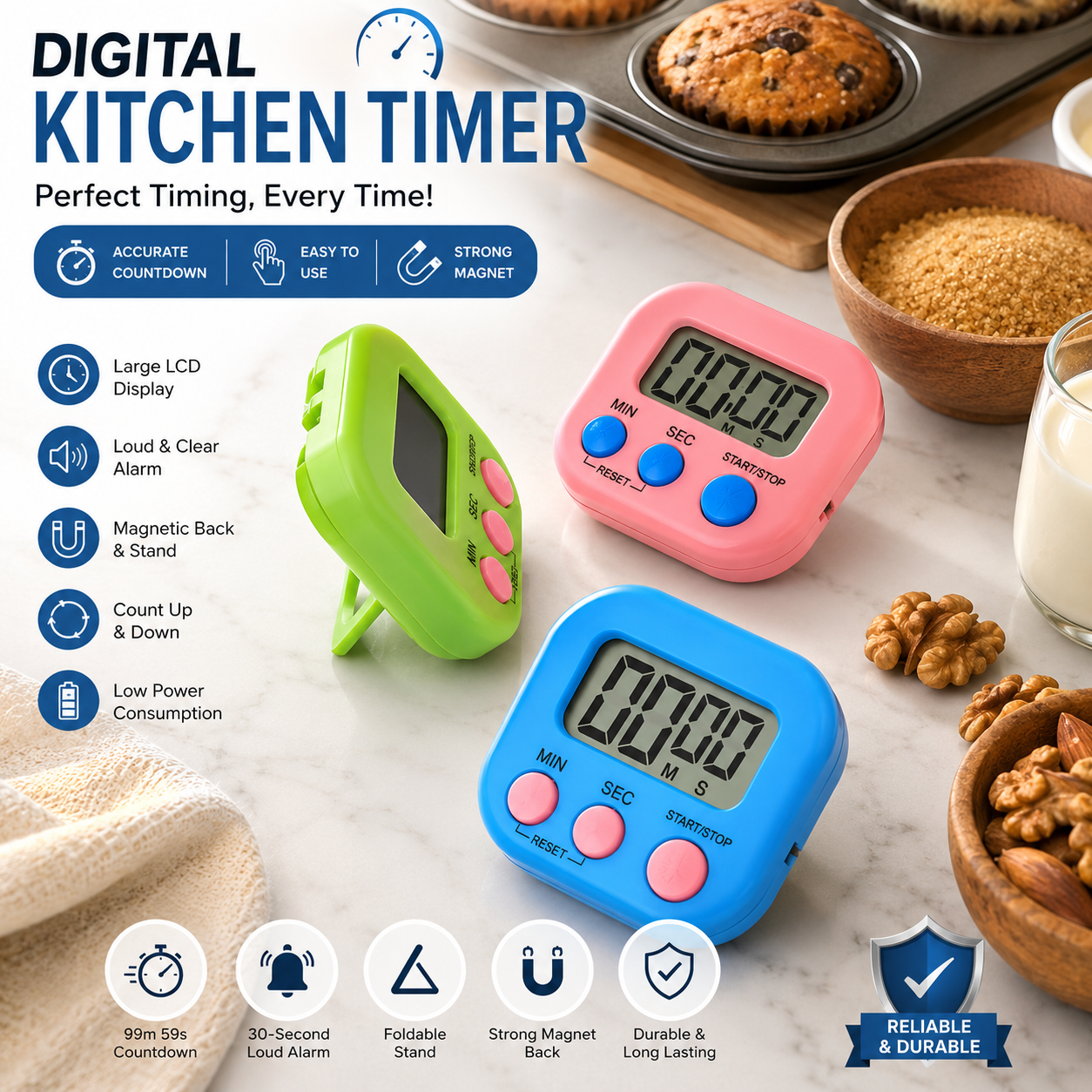 Digital Electronic Kitchen Timer