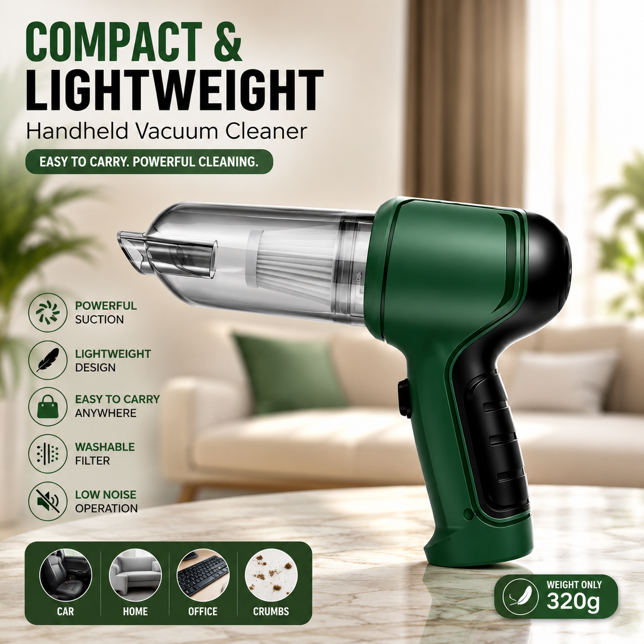Handheld Mini Vacuum Cleaner