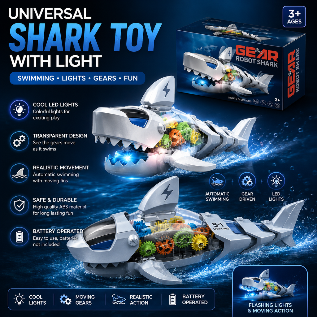 Universal Shark Toys With Light